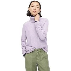 J. Crew Purple Lavender Turtleneck Supersoft Yarn Sweater